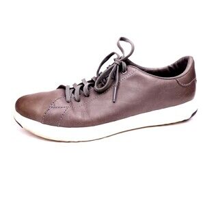 Cole Haan GrandPro Mens Size 9 M Gray Leather Casual Tennis Shoes Sneakers